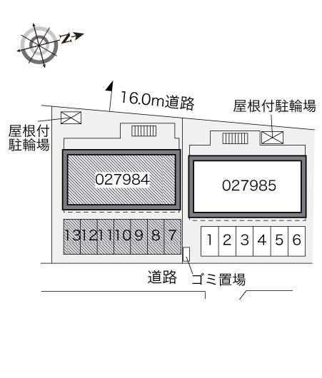 ミラドール十塚A(27984)の駐車配置図