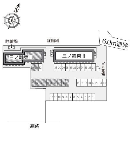 三ノ輪東Ⅲ(24653)の駐車配置図