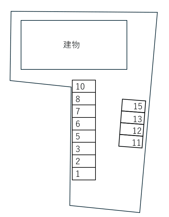 Luminare別駐車場の駐車配置図
