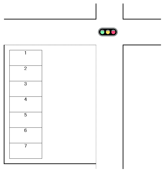 高良駐車場の駐車配置図