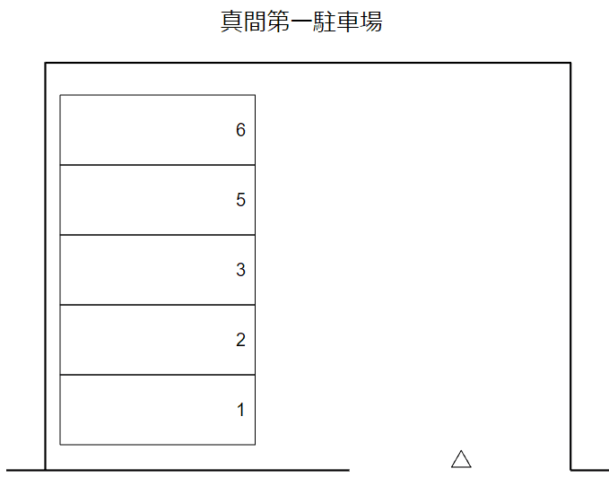 真間第一駐車場の駐車配置図