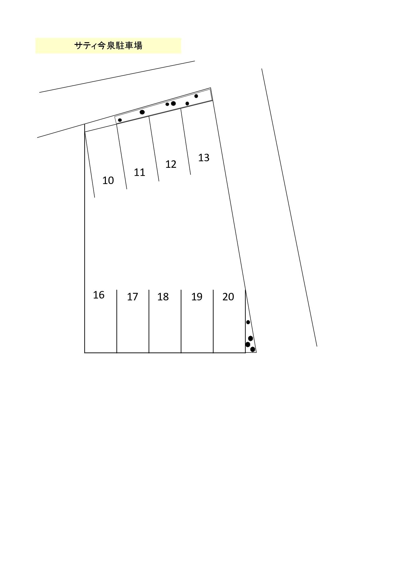 サティ今泉駐車場の駐車配置図