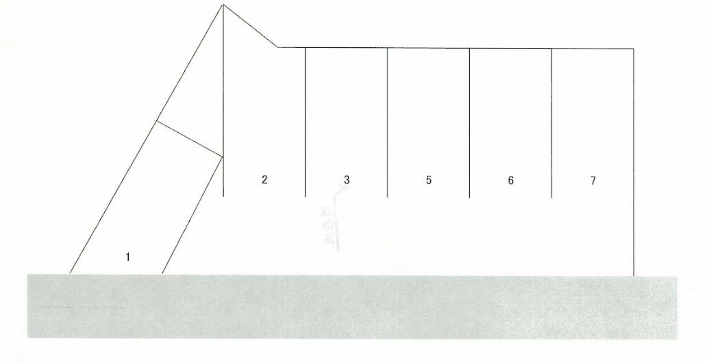 母呂後パーキングの駐車配置図