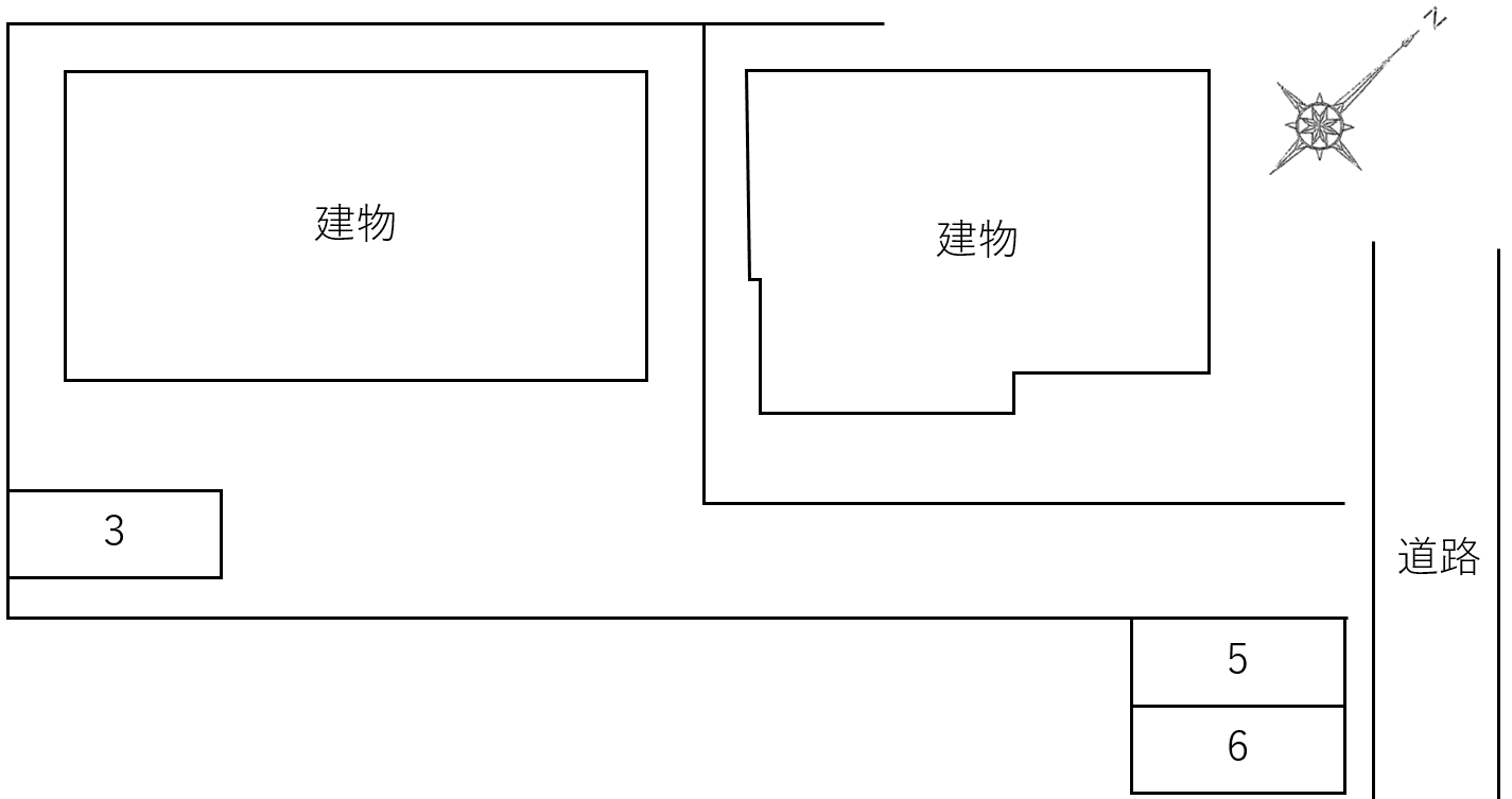 Famille Ⅲの駐車配置図