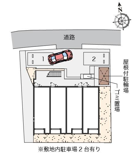 クレイノ三木SK(57874)の駐車配置図