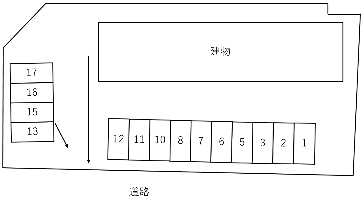 maison de Bach Ⅱの駐車配置図