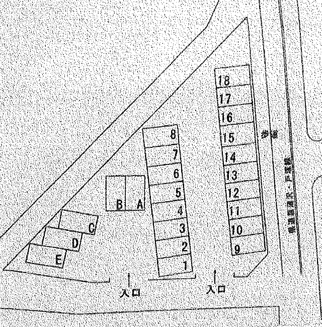 円行777パーキングの駐車配置図