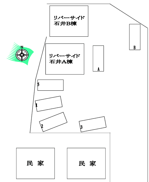 石井 駐車場の駐車配置図