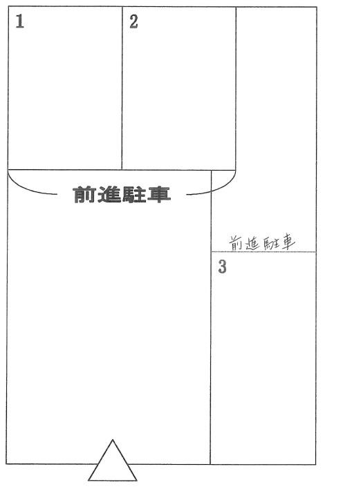 鰭ヶ崎駐車場の駐車配置図