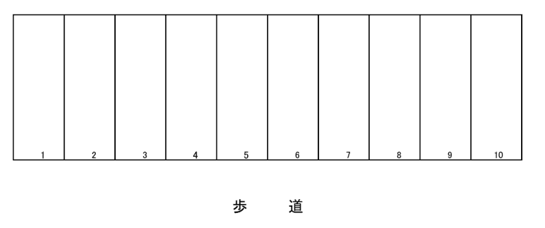 原田交番前パーキングの駐車配置図