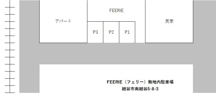 FEERIE 敷地内駐車場の駐車配置図