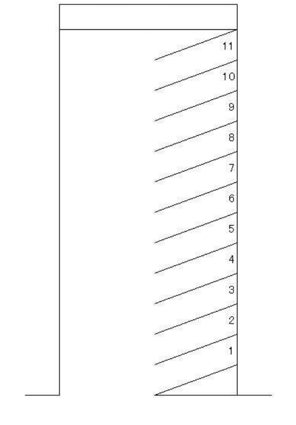 中嶋駐車場の駐車配置図