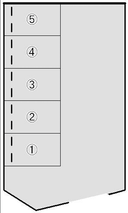東鳴水2丁目パーキングの駐車配置図