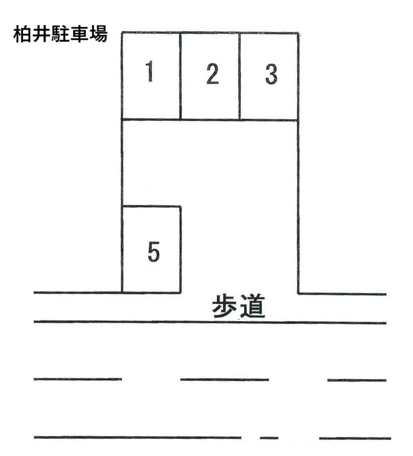 柏井駐車場の駐車配置図