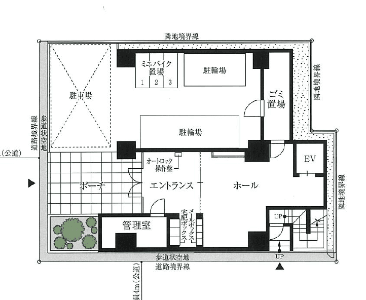 SKYCOURT D-iberte ASAKUSAの駐車配置図
