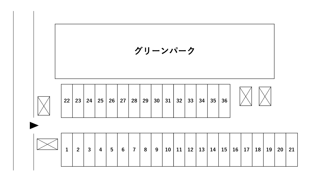 グリーンパークの駐車配置図