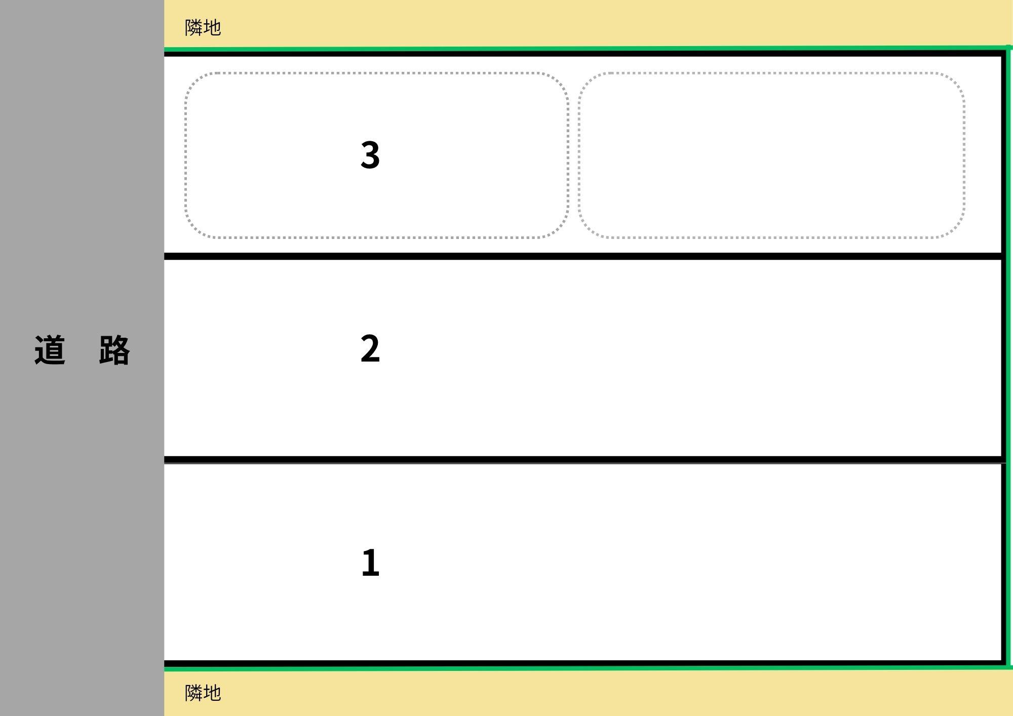 ディオス銀座第4駐車場の駐車配置図