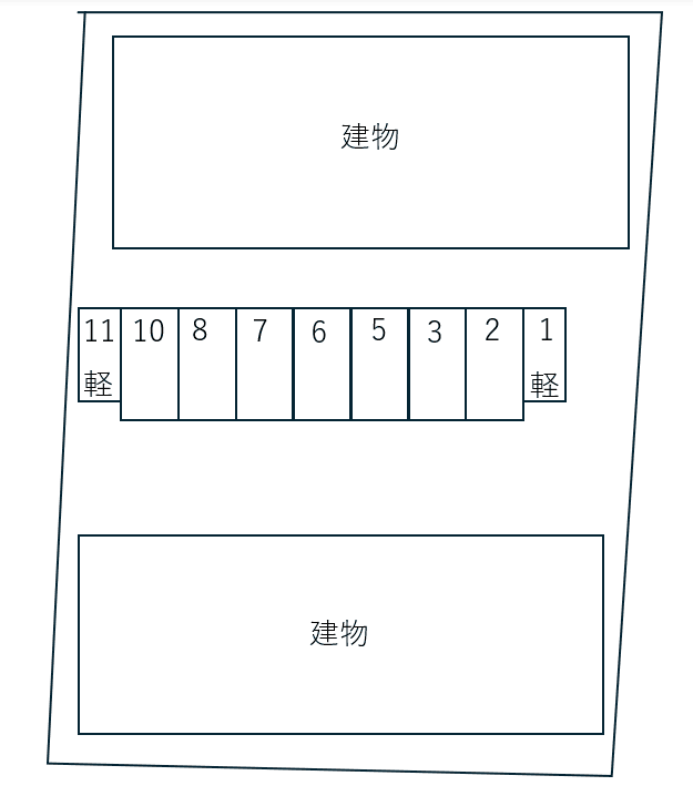 Mt Grande Ⅱ別駐車場の駐車配置図