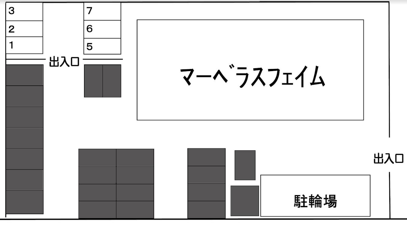 大沢小林駐車場の駐車配置図