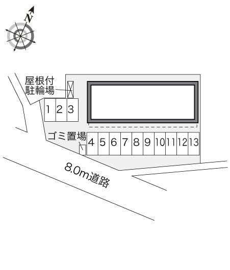 Amor Ai Ⅱ(32383)の駐車配置図
