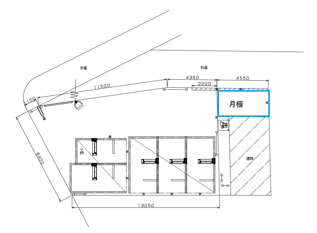 KF-Park田園調布本町の駐車配置図