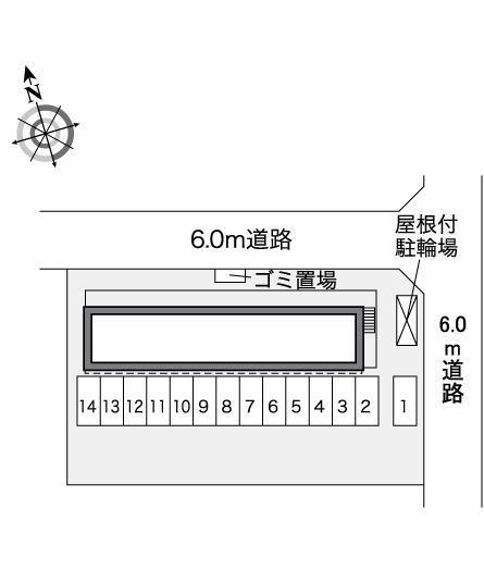 MSK三成ヶ丘(30046)の駐車配置図