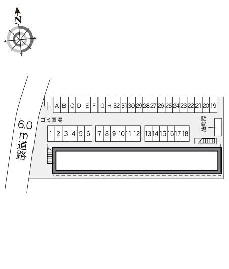 SOLUTIONS(24496)の駐車配置図
