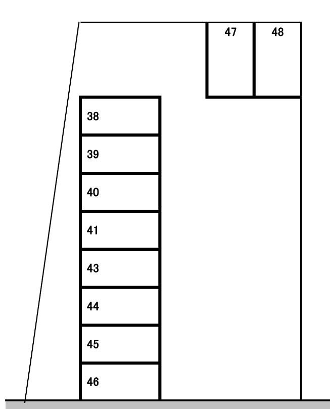 エスポア駐車場 の駐車配置図