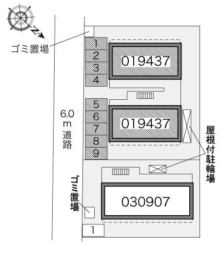 新都心メカル(19437)の駐車配置図