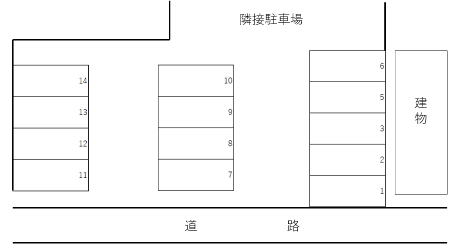 11710駐車場の駐車配置図