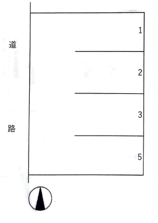 塩川甚目寺流97・99・100番駐車場の駐車配置図