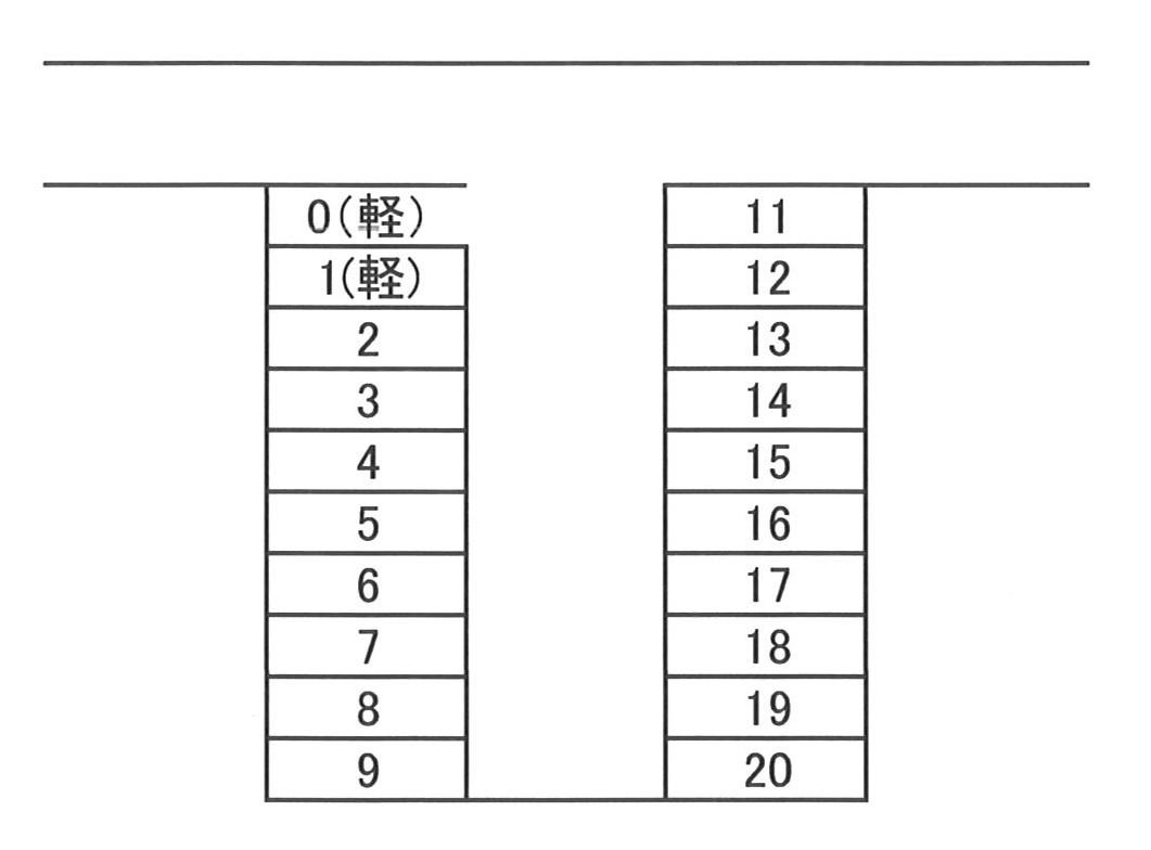 986駐車場の駐車配置図