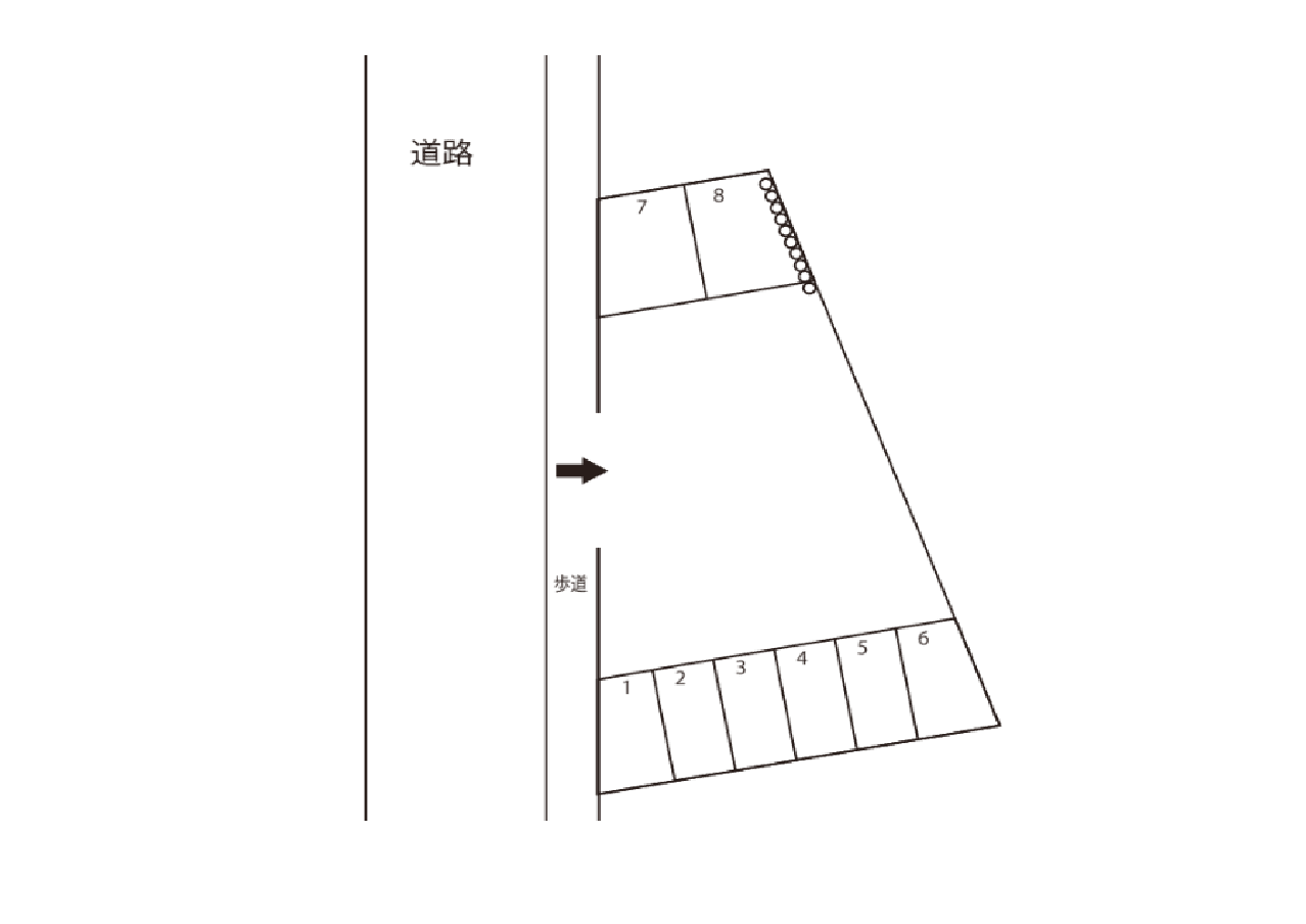 柏村駐車場の駐車配置図