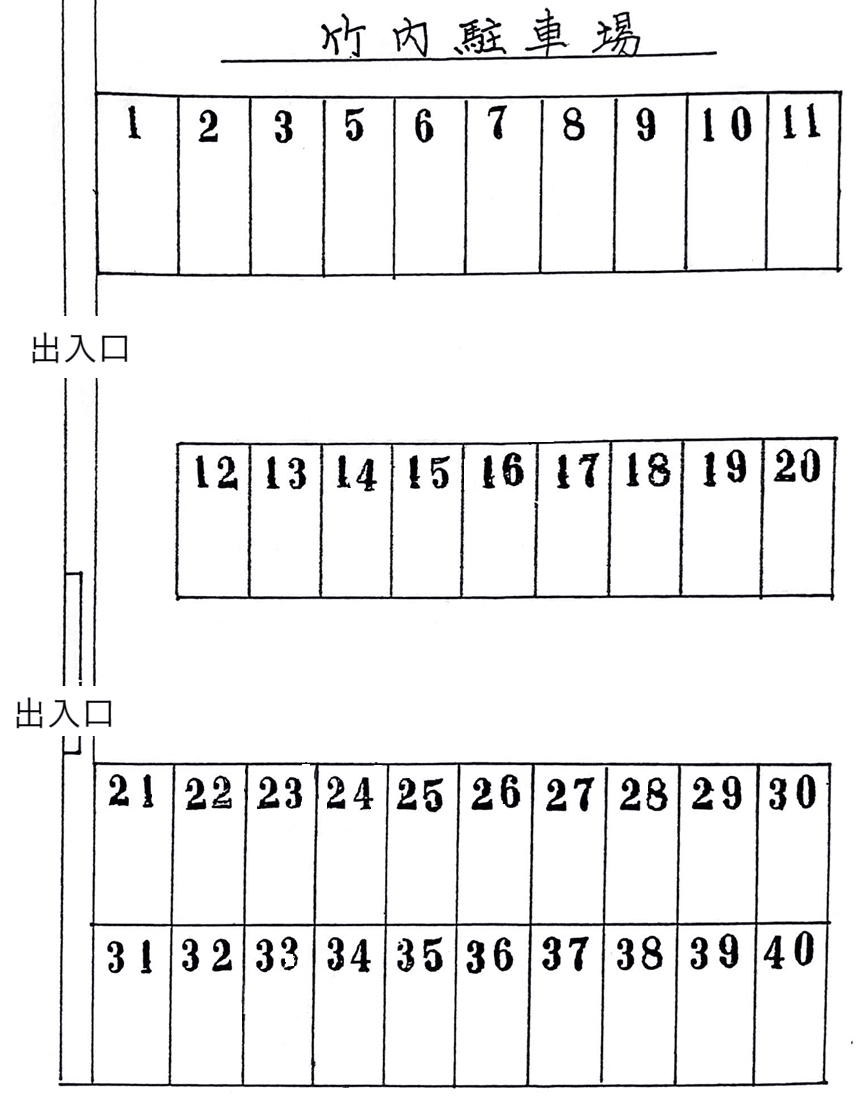 新井町520-8駐車場の駐車配置図