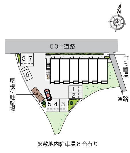 多田新田(55429)の駐車配置図