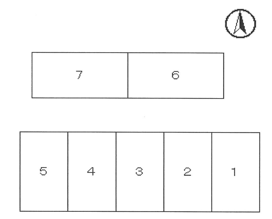 扇山21組駐車場の駐車配置図