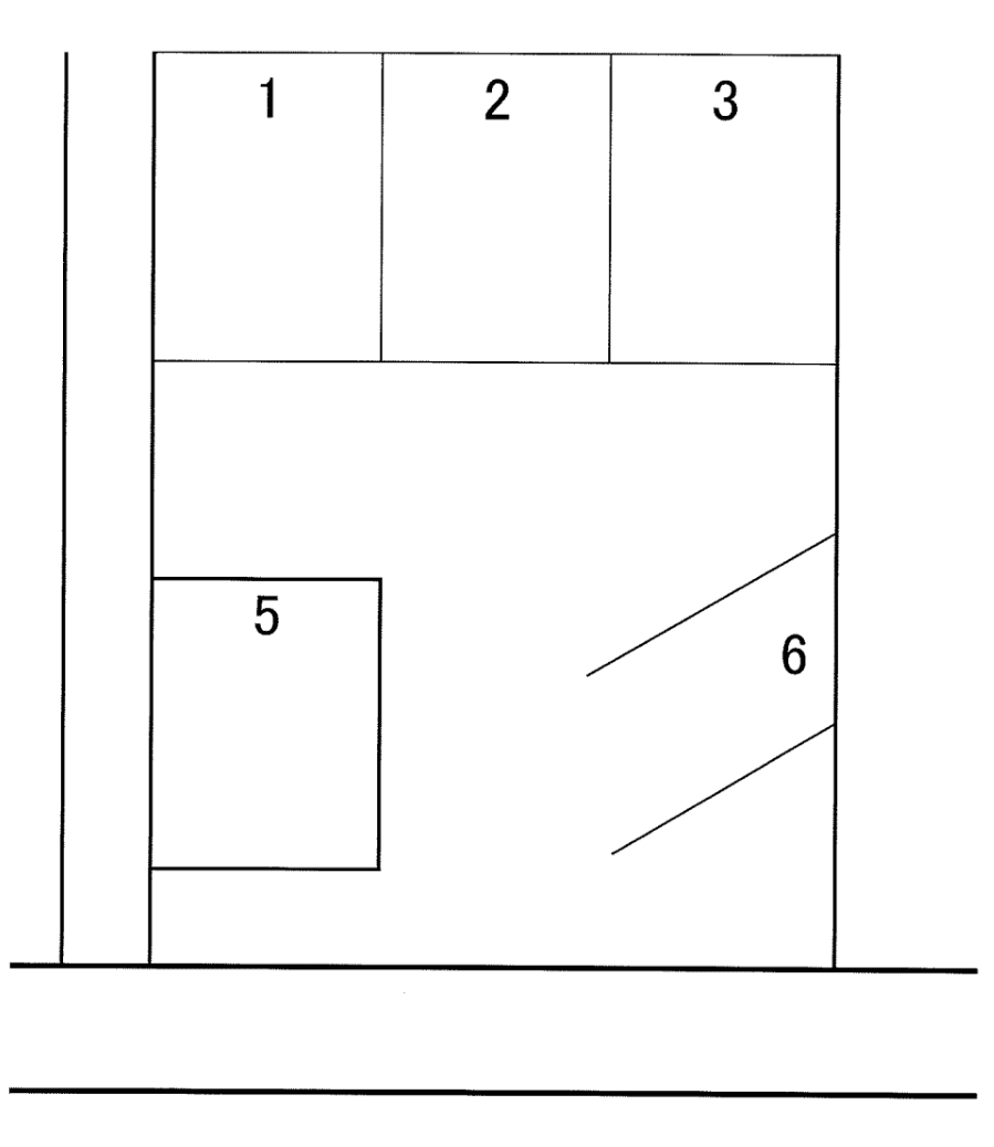 小山上町第二駐車場の駐車配置図
