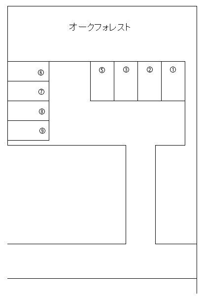 所沢第226Pの駐車配置図