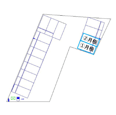穂積駅前第7の駐車配置図