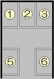 池田駐車場(真砂本町8ー18)の駐車配置図