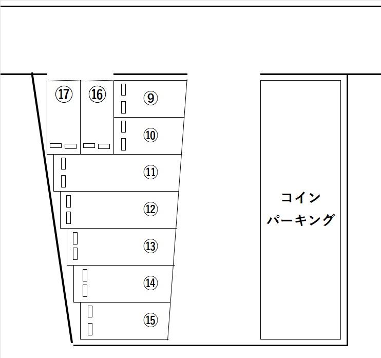 東芹が谷駐車場の駐車配置図