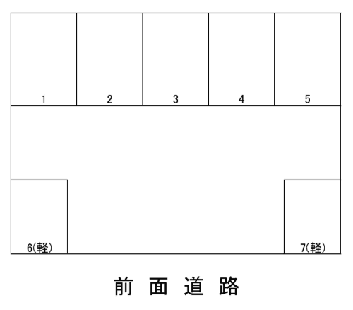 宮田駐車場の駐車配置図