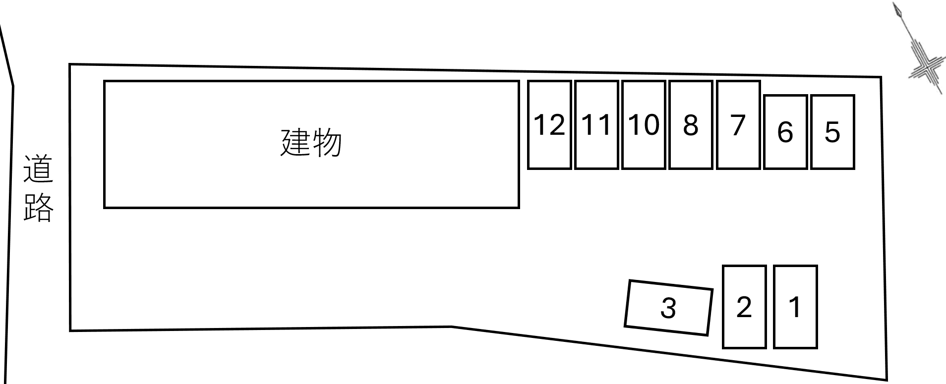 アズールの駐車配置図