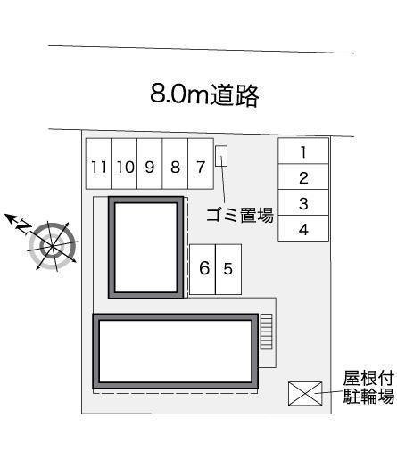 フロンティア(37869)の駐車配置図