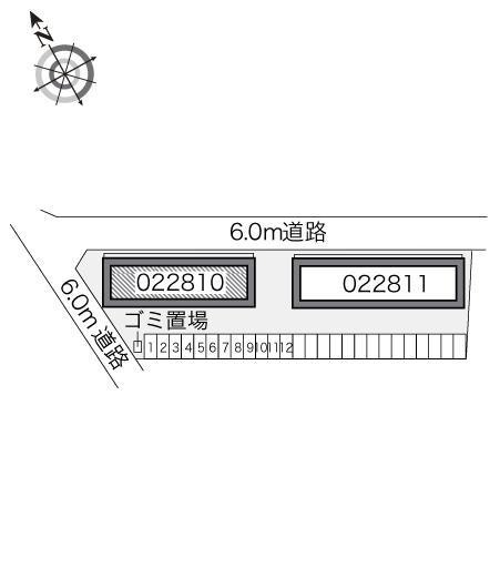 フルールⅡ(22810)の駐車配置図