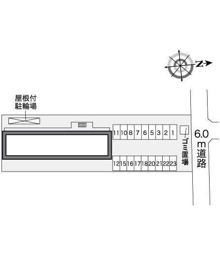 ノーサイド平田(26517)の駐車配置図