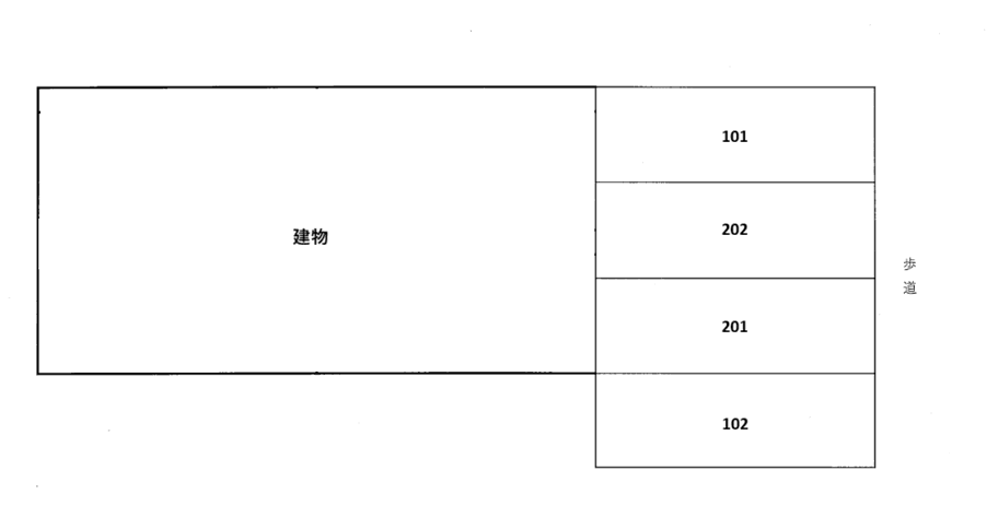 オーガスト前田の駐車配置図
