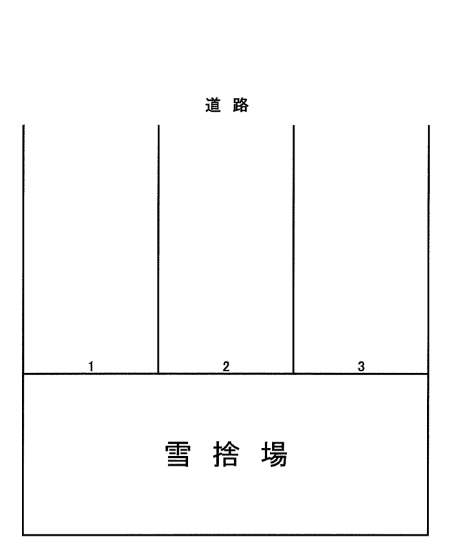 本通4丁目北28-2駐車場の駐車配置図