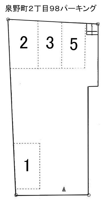 泉野町2丁目98パーキングの駐車配置図