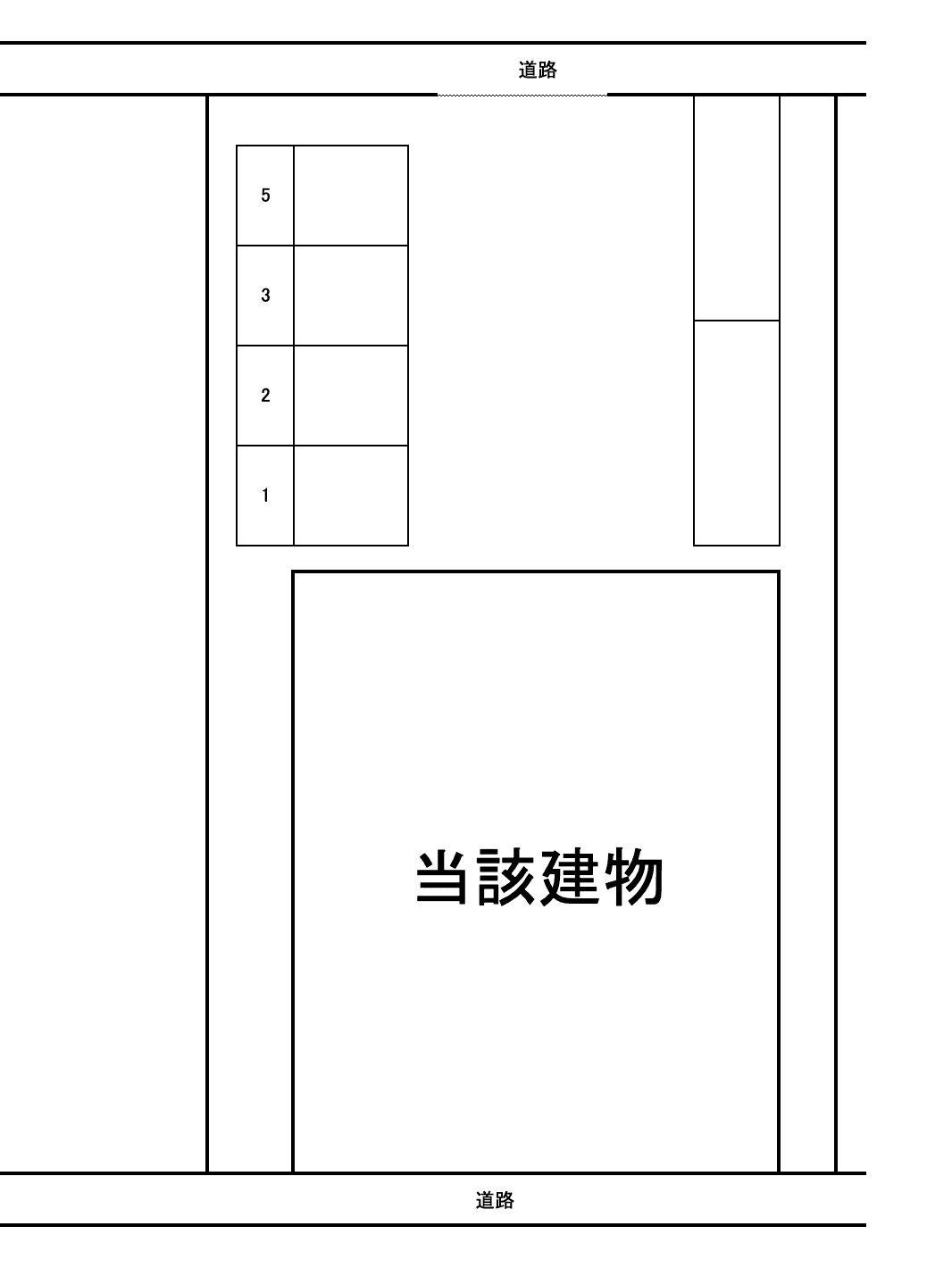 ボンジュールの駐車配置図